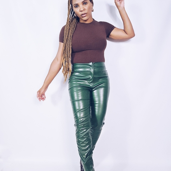 SHEIN Pants - Faux Leather Skinny Pants